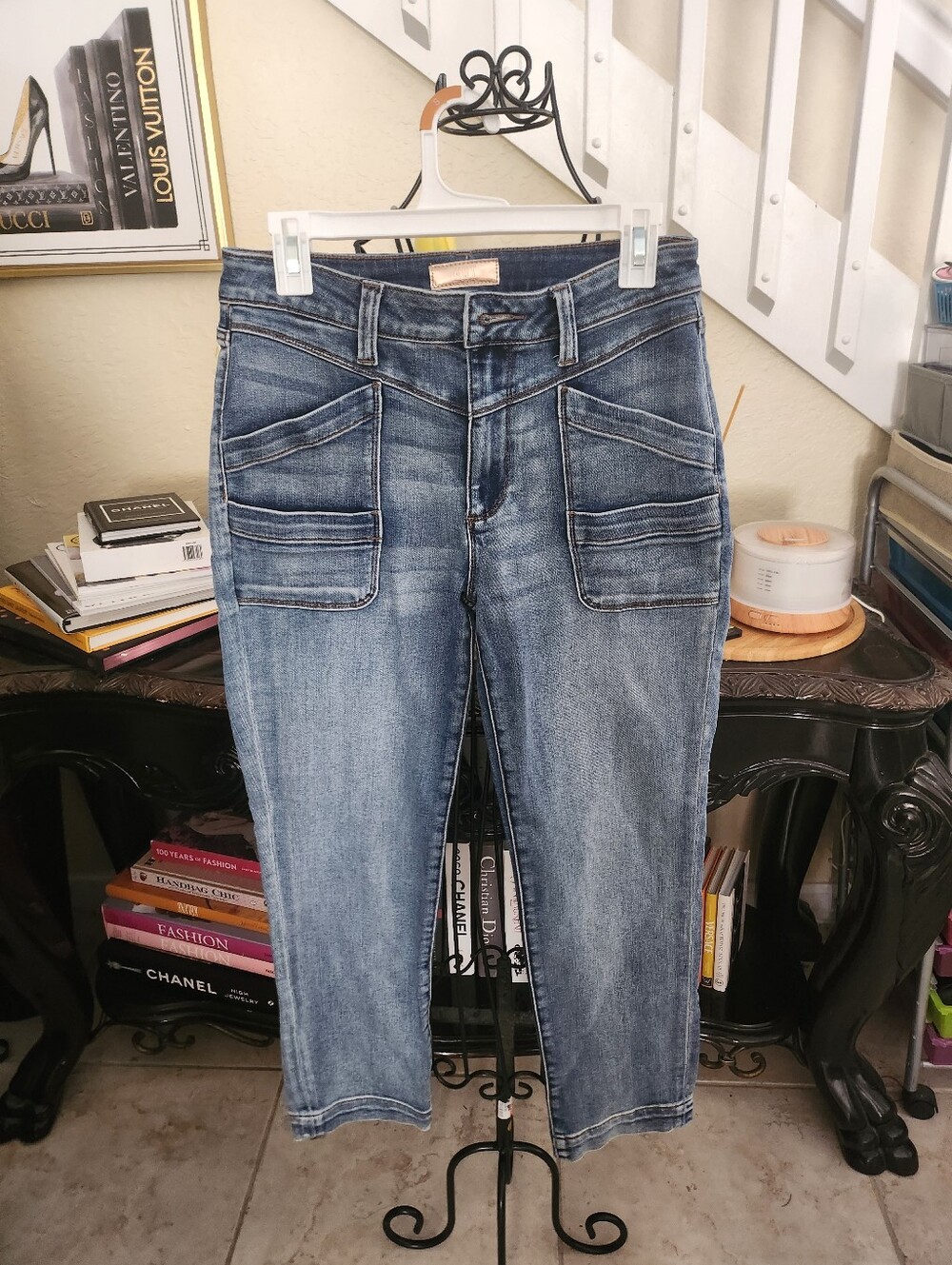 KUT from the Kloth Reese High Waist Crop Skinny Jeans size 6 - Picture 3 of 6